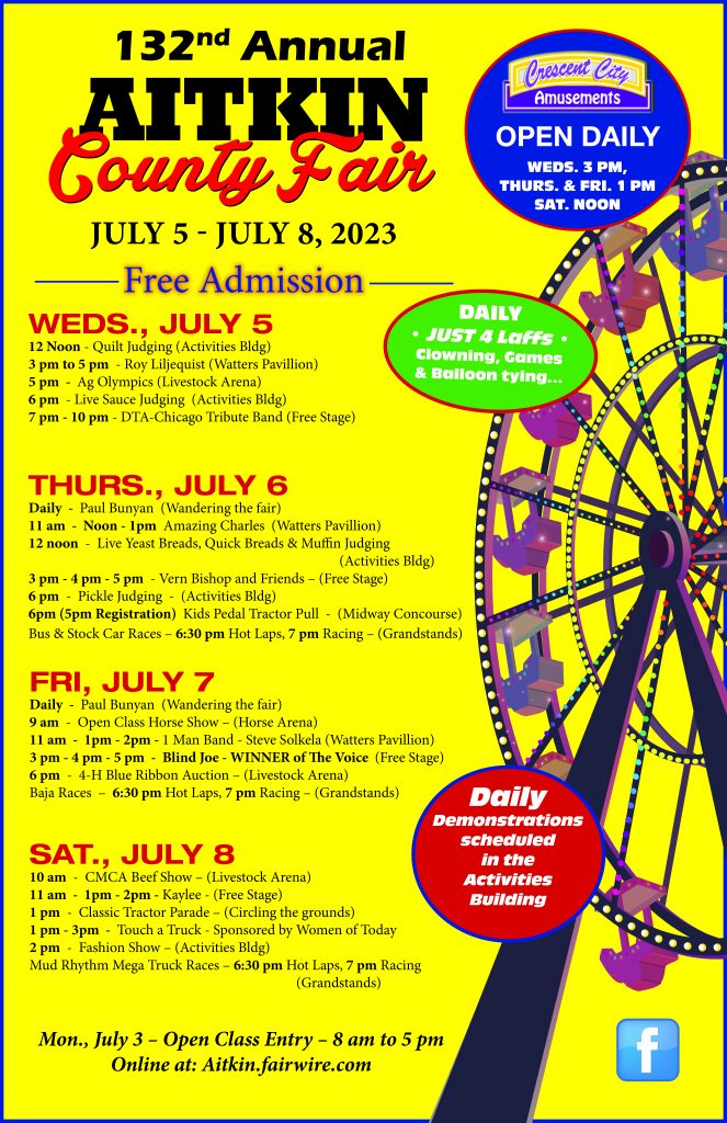Aitkin County Fair A Riverboat Town Event